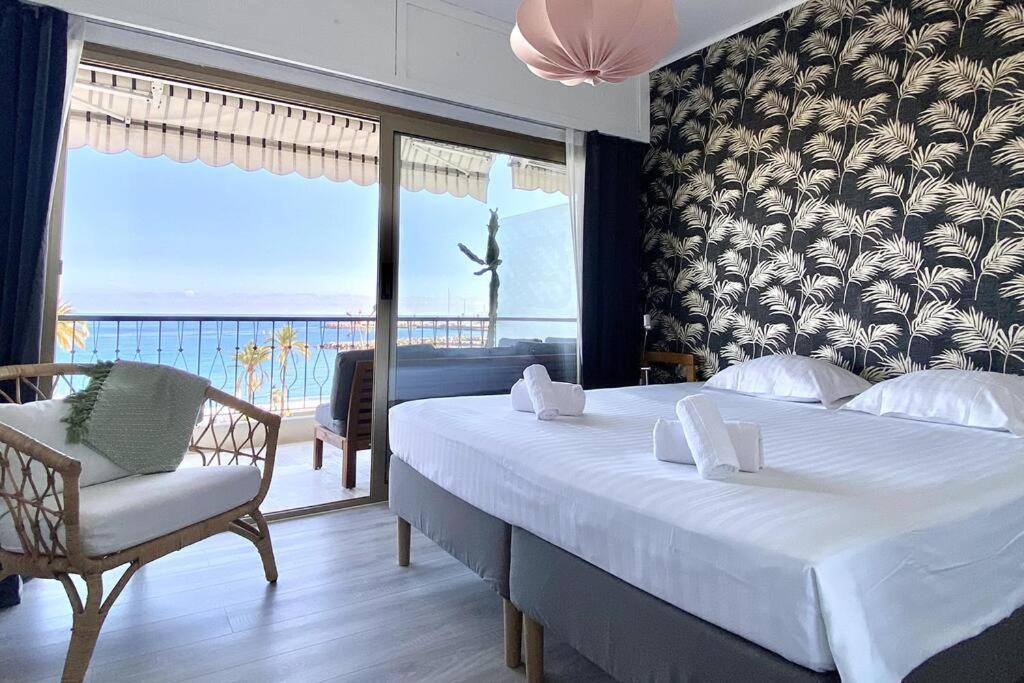 Le Garavan-Vue Mer-Plage-Clim-Terrasse Menton Dış mekan fotoğraf