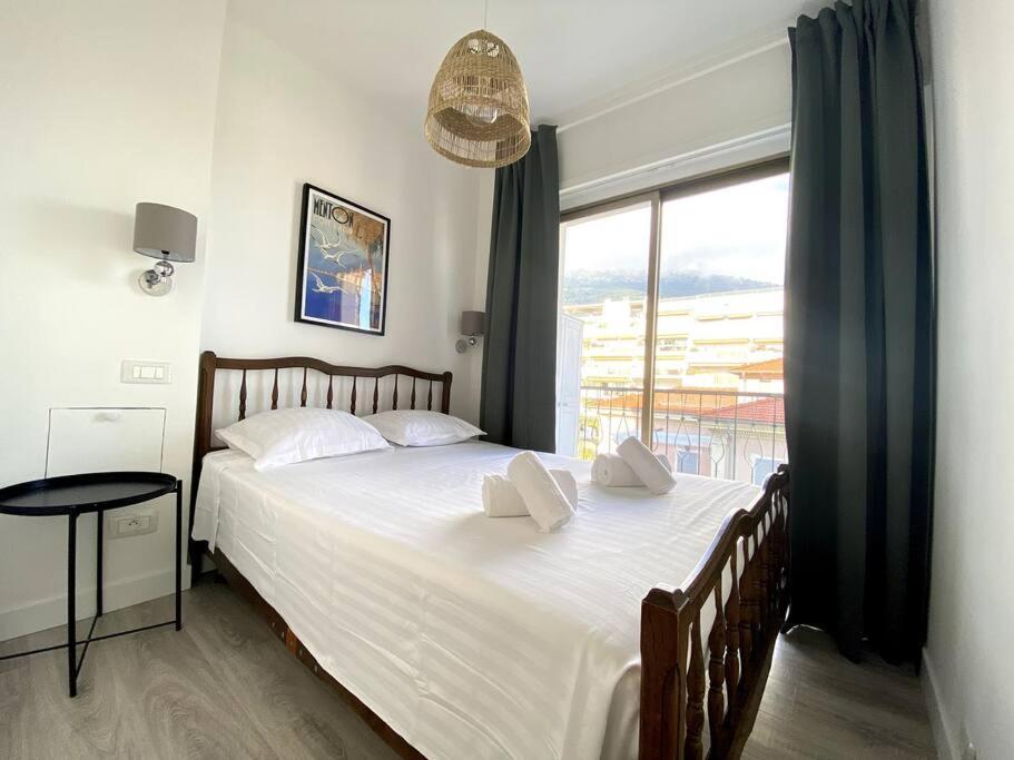 Le Garavan-Vue Mer-Plage-Clim-Terrasse Menton Dış mekan fotoğraf